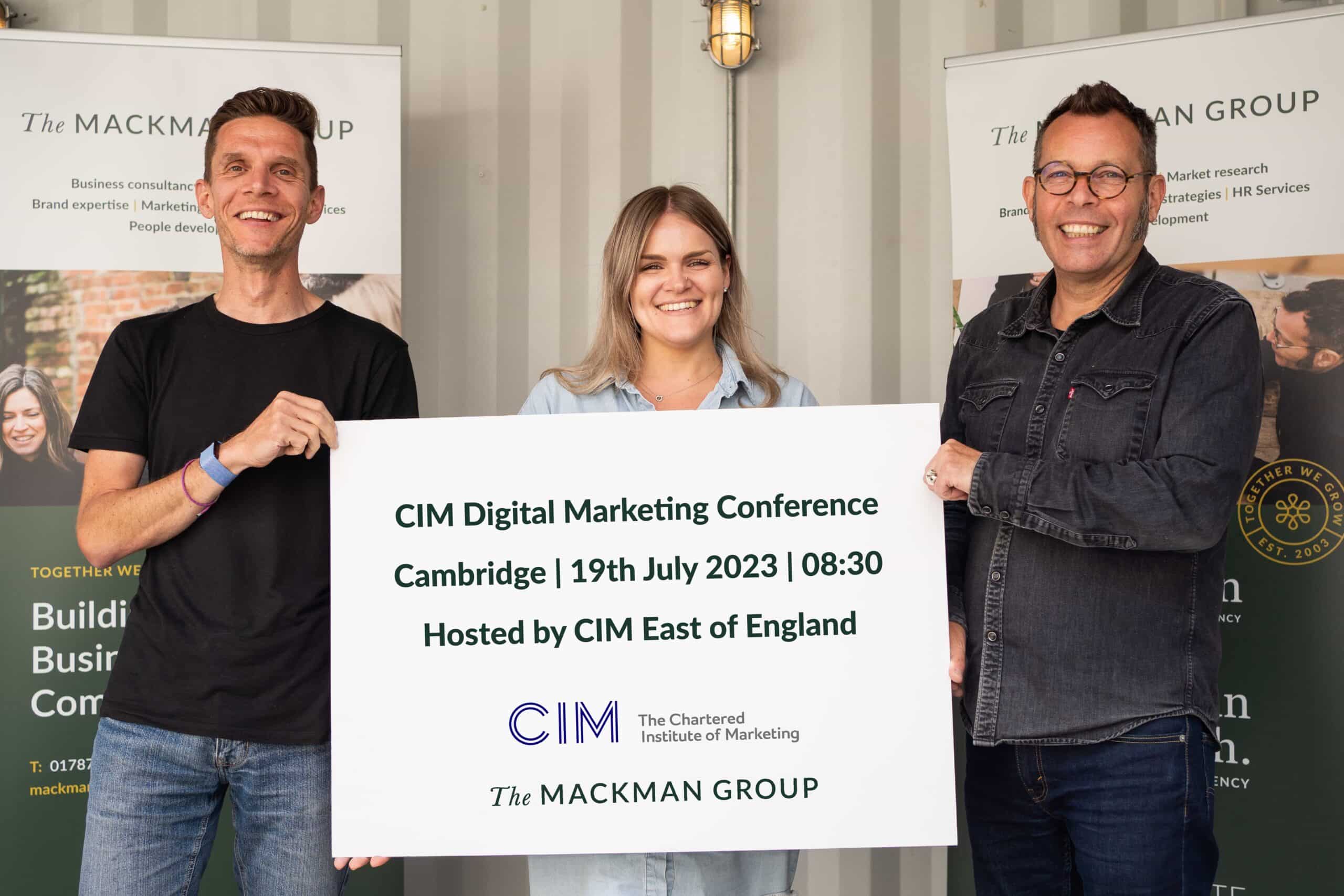 Mackman Group sponsor CIM Digital Marketing Conference